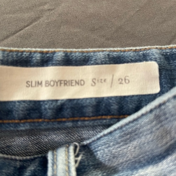 ANTHROPOLOGIE x Pilcro Light Blue Jeans with Red Beadwork and Tassels 26 - Picture 5 of 6